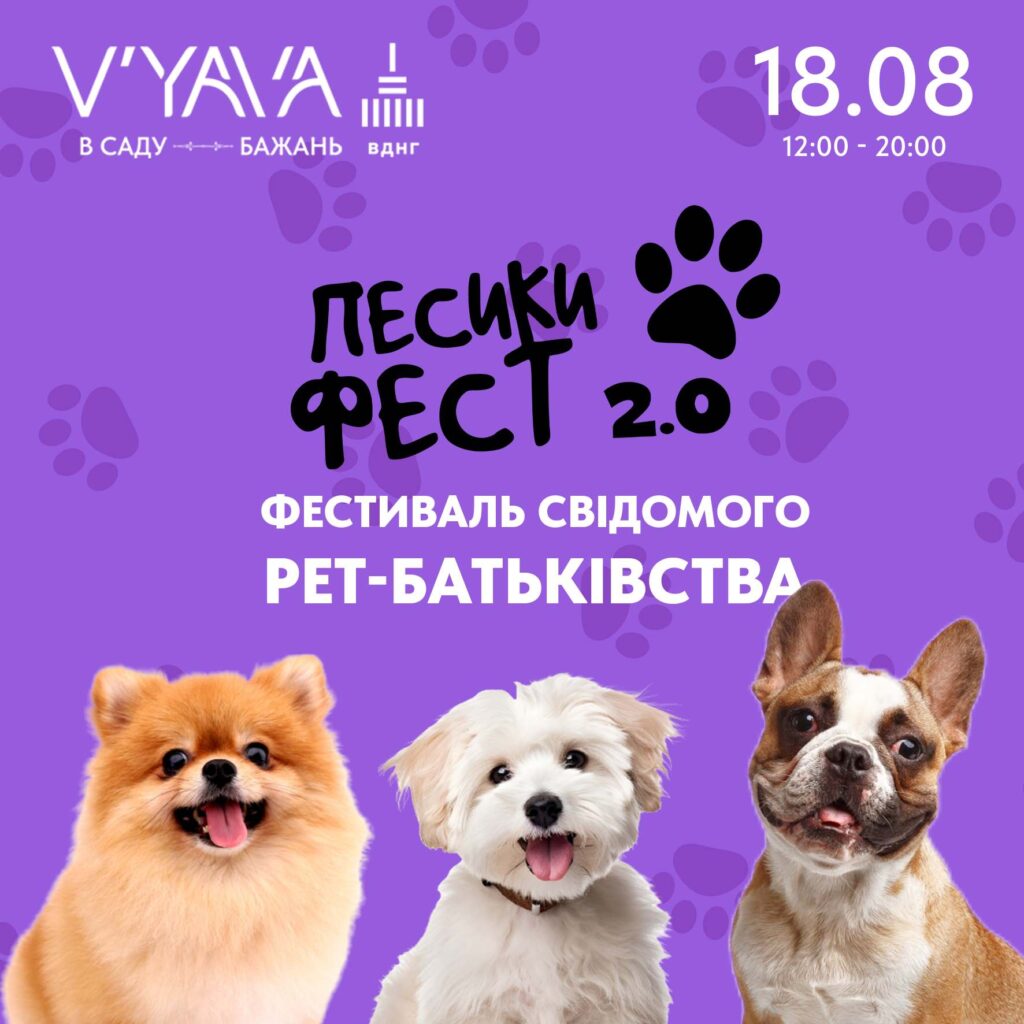 Підкреслимо важливість свідомого pet-батьківства на фестивалі ПЕСИКИ ФЕСТ 2.0!